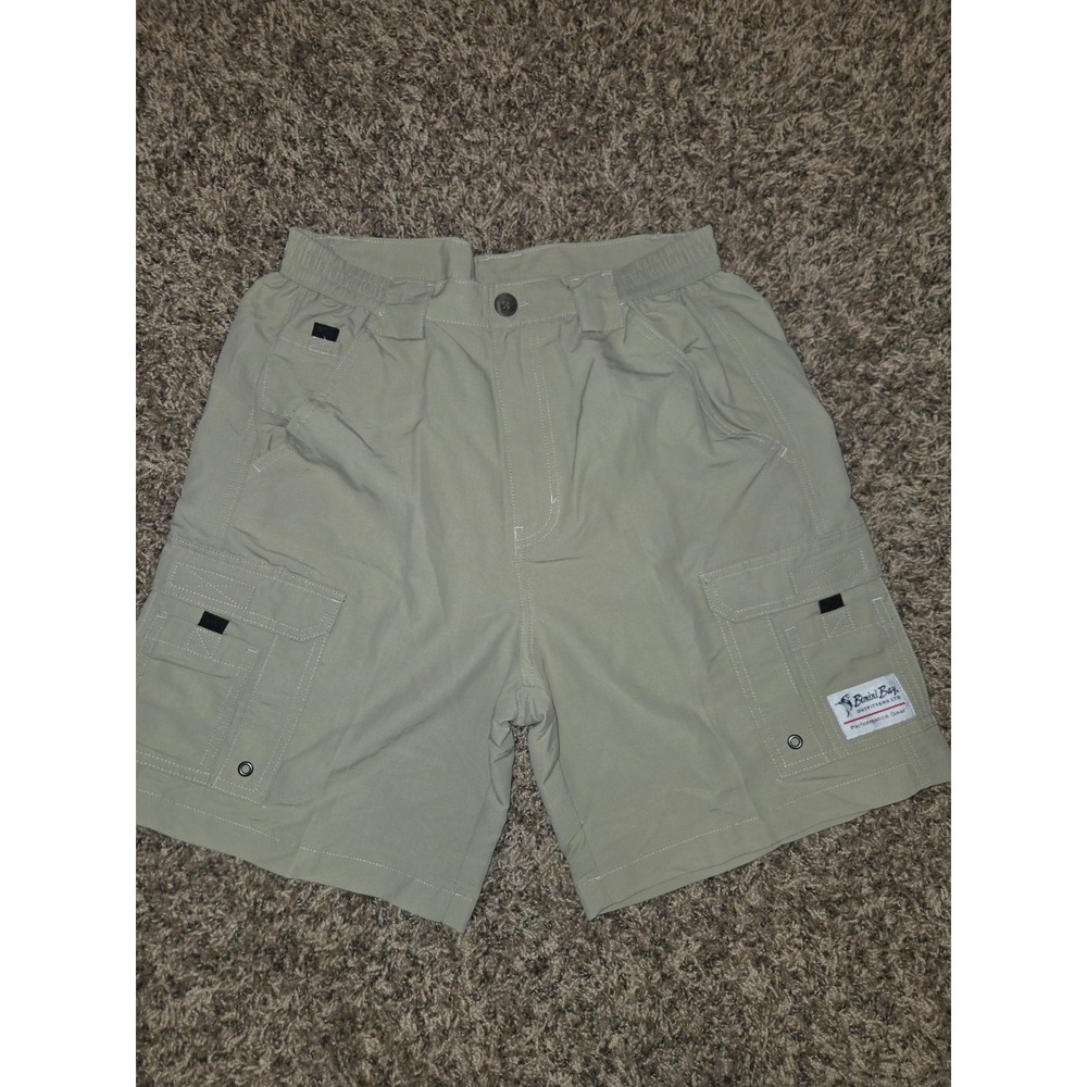 BIMINI BAY OUTFITTERS LTD PERFORMANCE GEAR MENS SZ 32 GREY SHORTS